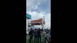 Kapal Sekoci di KMP Portlink III...utamakan keselamatan dalam Pelayaran💪😎#asdpindonesiaferry #asdp