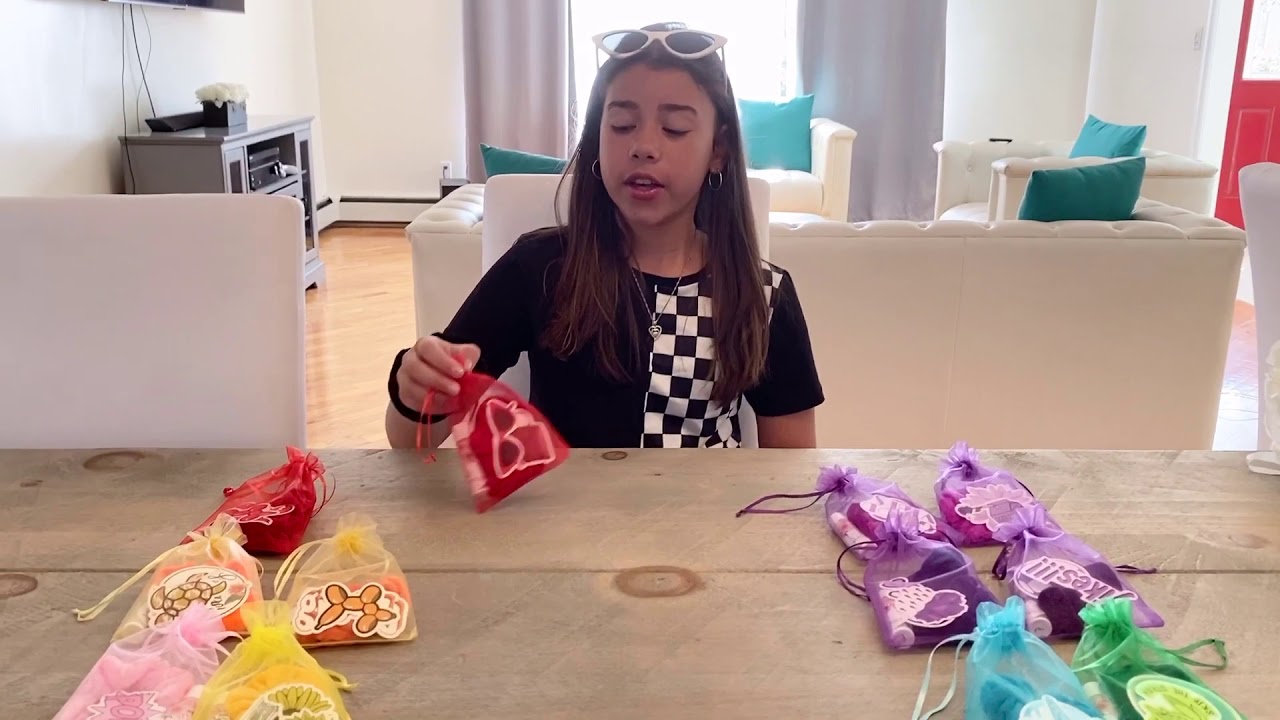 Eva’s Kit with scrunching, lip balm, and hydro flask stickers!