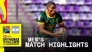 TENSE semi-final battle 😬 | South Africa v Argentina | HSBC SVNS Valladolid 2026 | Match Highlights screenshot 2