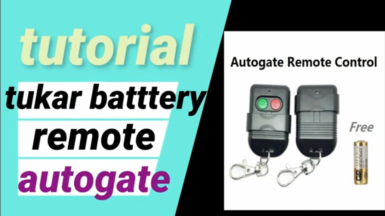 How to change Autogate Remote Control Battery Malaysia Auto Gate