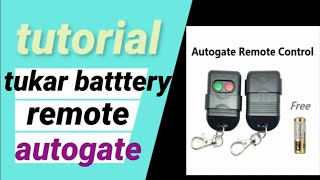 How to change Autogate Remote Control Battery | Malaysia Auto Gate