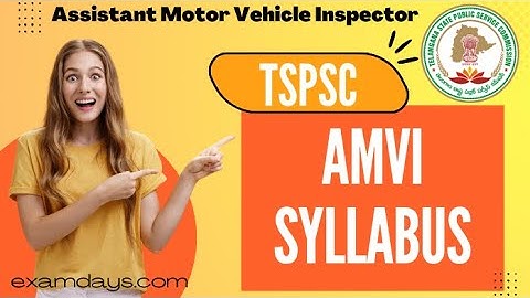 TSPSC AMVI Syllabus Exam Pattern Selection Procedure