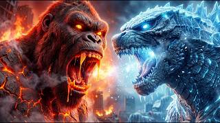 Magma King Kong vs Ice Titan Godzilla – Epic City Destruction Battle CGI! 🔥