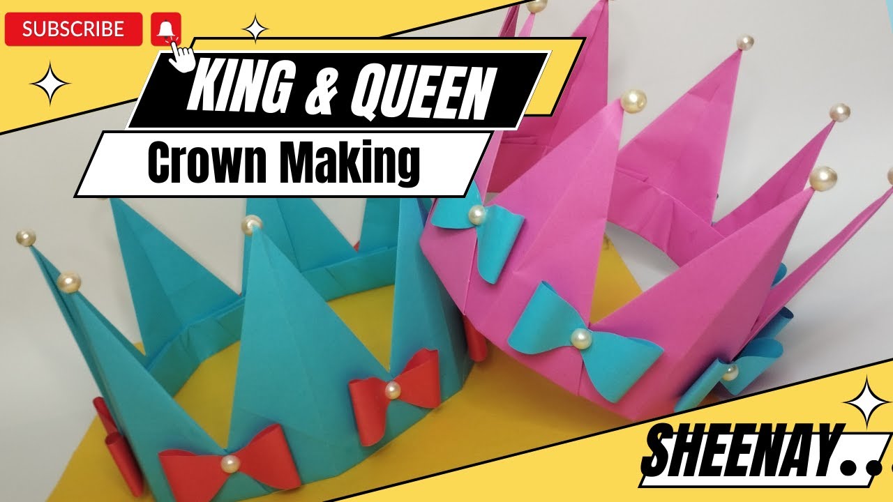 How to make a crown out of paper (no glue!) 