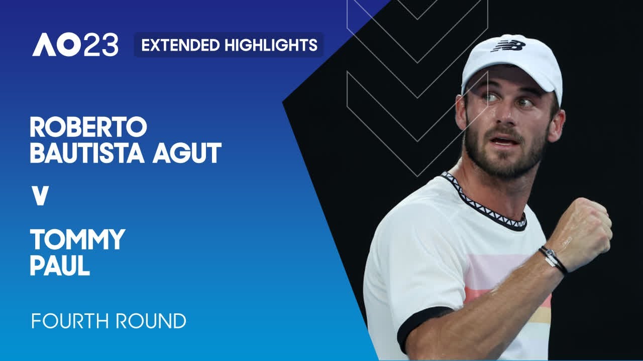 Roberto Bautista Agut v Tommy Paul Extended Highlights | Australian Open 2023 Fourth Round