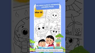 The Lorax Climate Awareness Coloring Pages  Global Warming Art with The Lorax