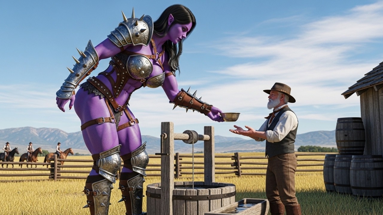 Il A Donné de l'Eau à Une Guerrière Alien — Le Lendemain Matin, 100 Guerriers Ont Encerclé Sa Ferme!