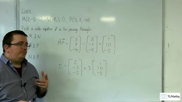 A-Level Further Maths F1-03 Lines: Examples of Finding Equations of Lines