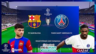🔵🔴 FC Barcelona vs PSG ⚪⚪ ● Cuartos de Final Vuelta ● UEFA Champions League 🏆🔵🟣 #ucl