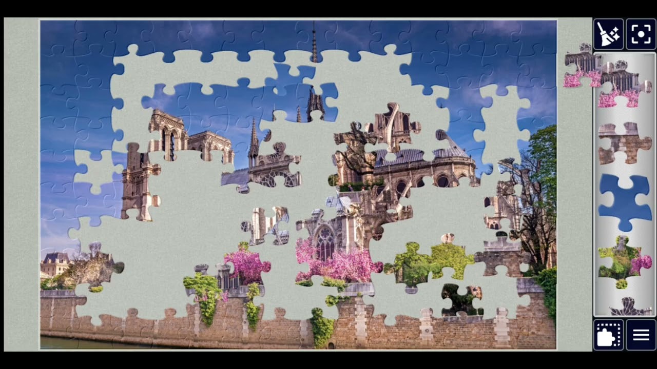 Notre-Dame Cathedral🎉🥰💞💐🌿jigsawpuzzle🧩🧩//#viralvideo #videos @jigsawpuzzle667 