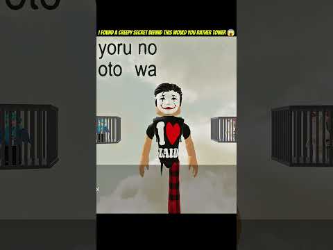 I found a creepy secret behind this Would You Rather Diva Tower In Roblox 😱 #roblox #fyp