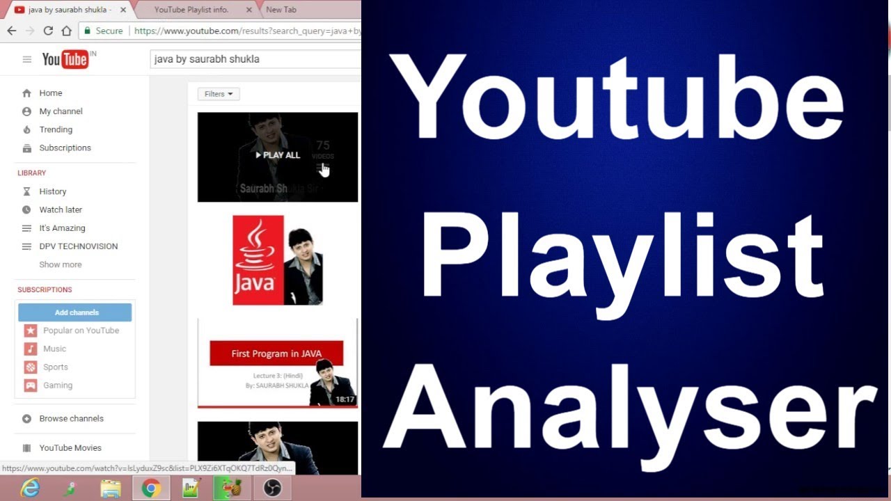 youtube playlist analyzer A new way to analyze your youtube video