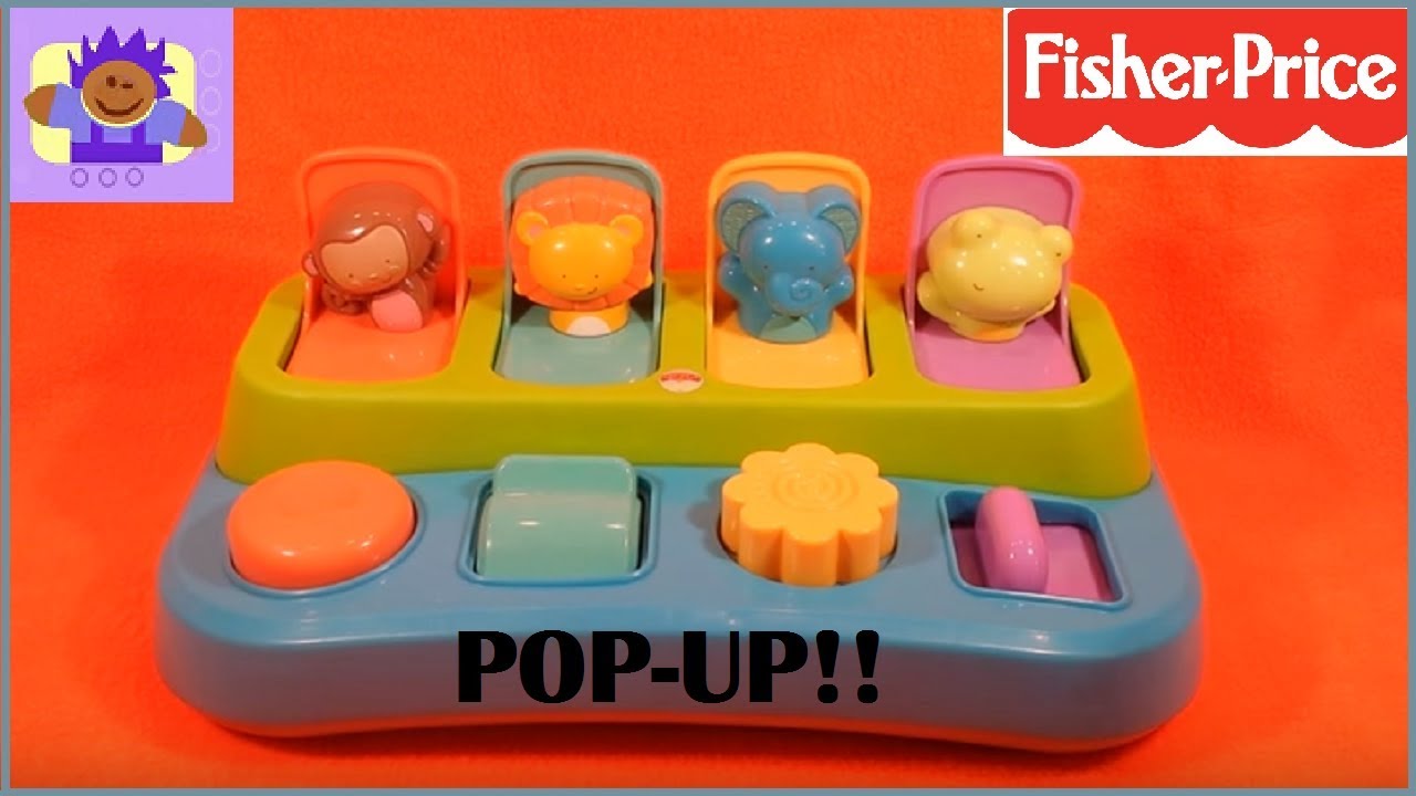 2013 Fisher-price pop up poppin pals animal preschool toy - YouTube