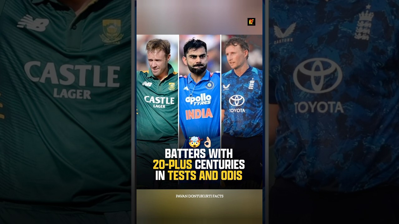 👉 Batters With 20+ Centuries In Tests & ODIs 🔥 Telugu Facts #shorts