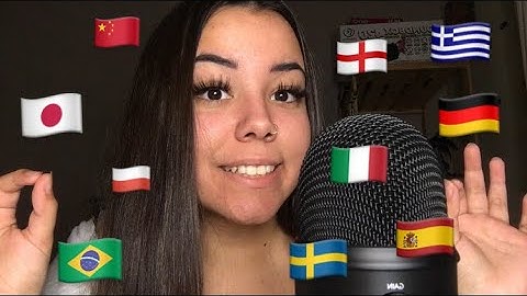 ASMR IN 20 DIFFERENT LANGUAGES