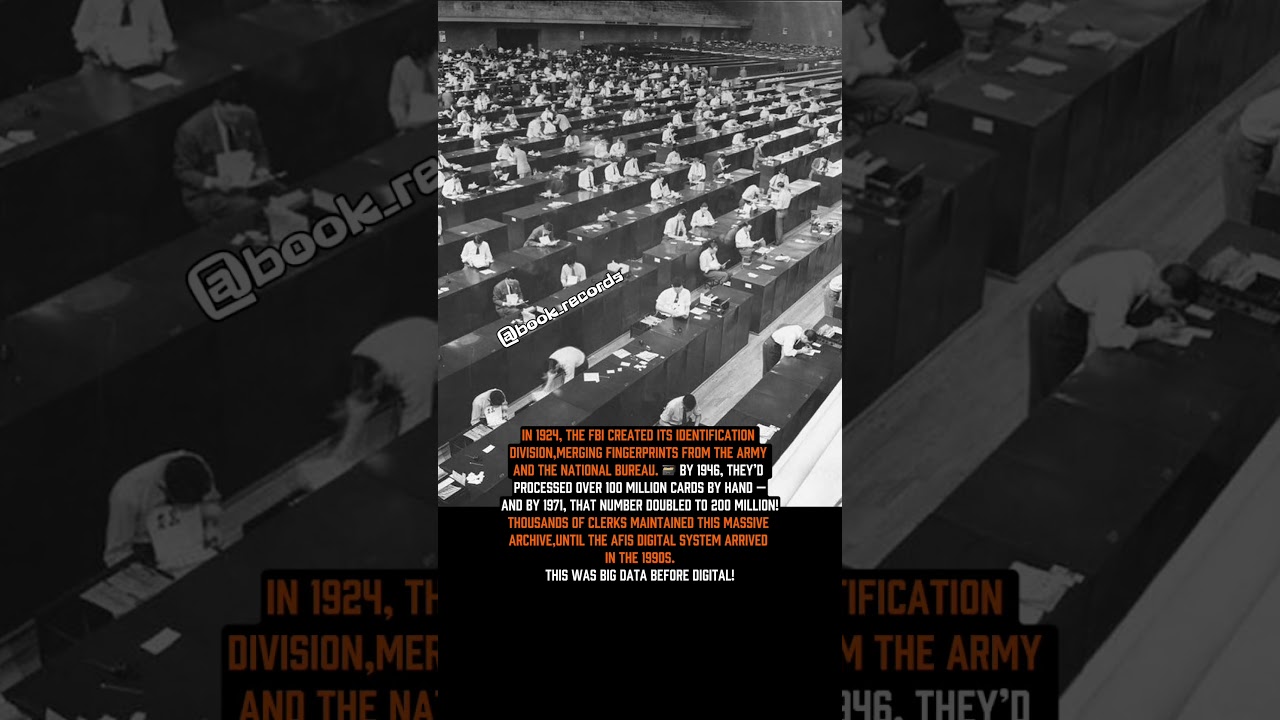 🗃️ The World’s Largest Fingerprint Archive  