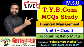 TYBcom - FM Accounting Ratio MCQs [Part 1] #msuexam #bcom #bhavinshah
