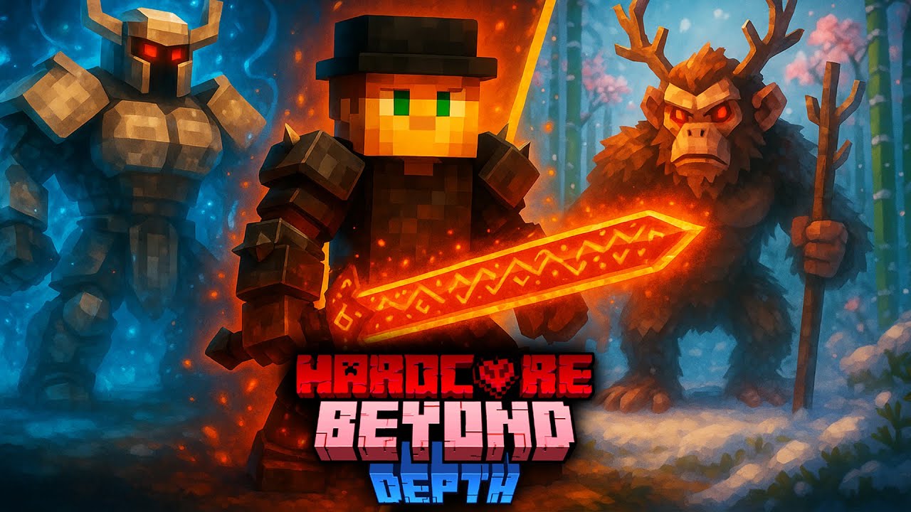 Король Мавп і Стародавній Лицар у Beyond Depth у Minecraft Hardcore ...