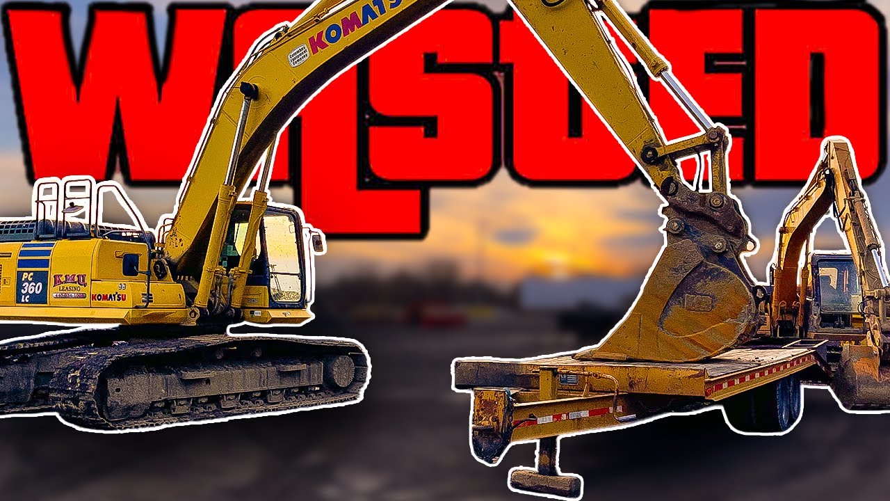 WRECKED Trailer "Fixed" w/ MASSIVE EXCAVATORS