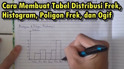[STATISTIKA] Cara Membuat Tabel Distribusi Frekuensi, Histogram, Poligon Frekuensi, & Ogif