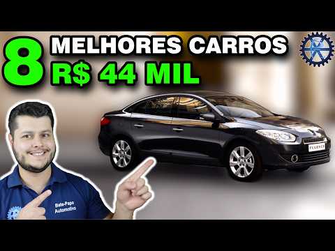 ❇️ 8 MELHORES CARROS até R$ 44 MIL ❇️ CONFIABILIDADE e CUSTO-BENEFÍCIO