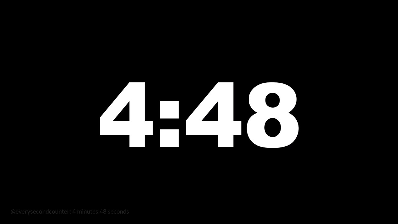 4 minutes 48 seconds [288 secs] clock timer countdown || Alarm Focus ...