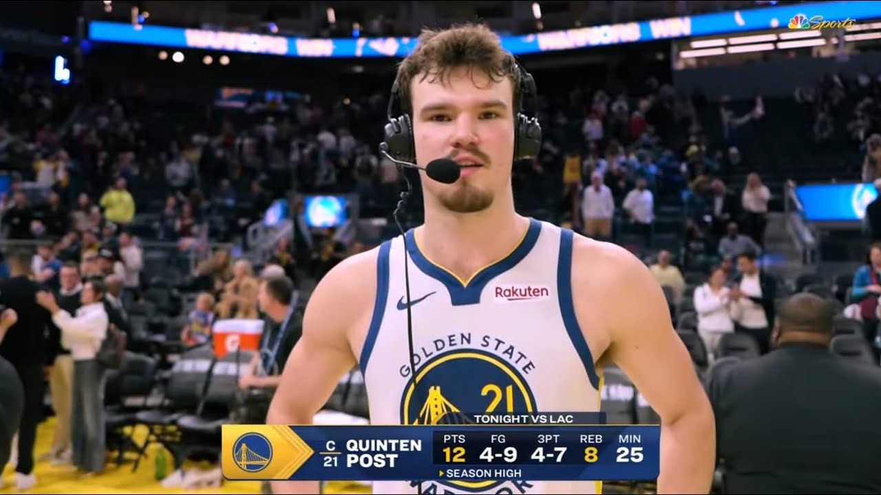 Quinten Post vs Clippers - 12 Points, 4 threes - 10/28/25