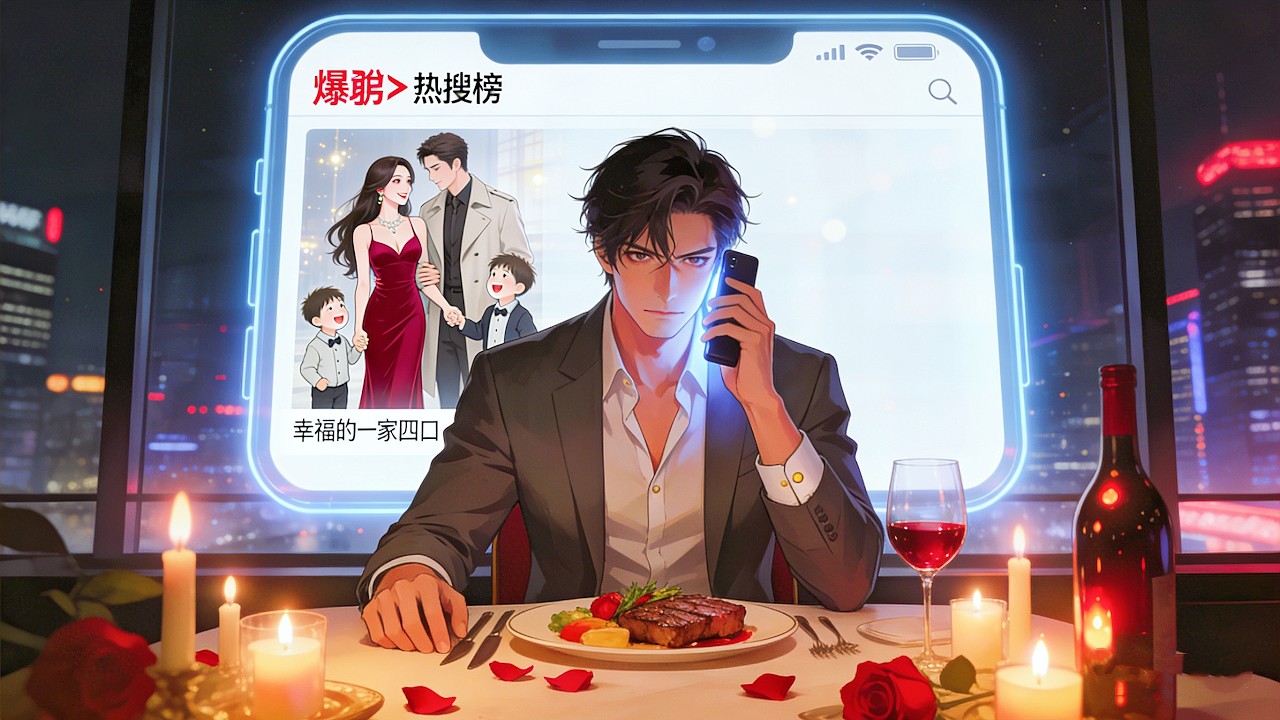 🔥全集｜沙雕動漫🥀NTR預警！五週年燭光晚餐被放鴿子，老婆帶雙胞胎私會白月光💔#漫画動画 #小說 #漫画 #動漫 #動態漫