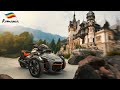 Cu Can-Am Spyder la Castelul Peles