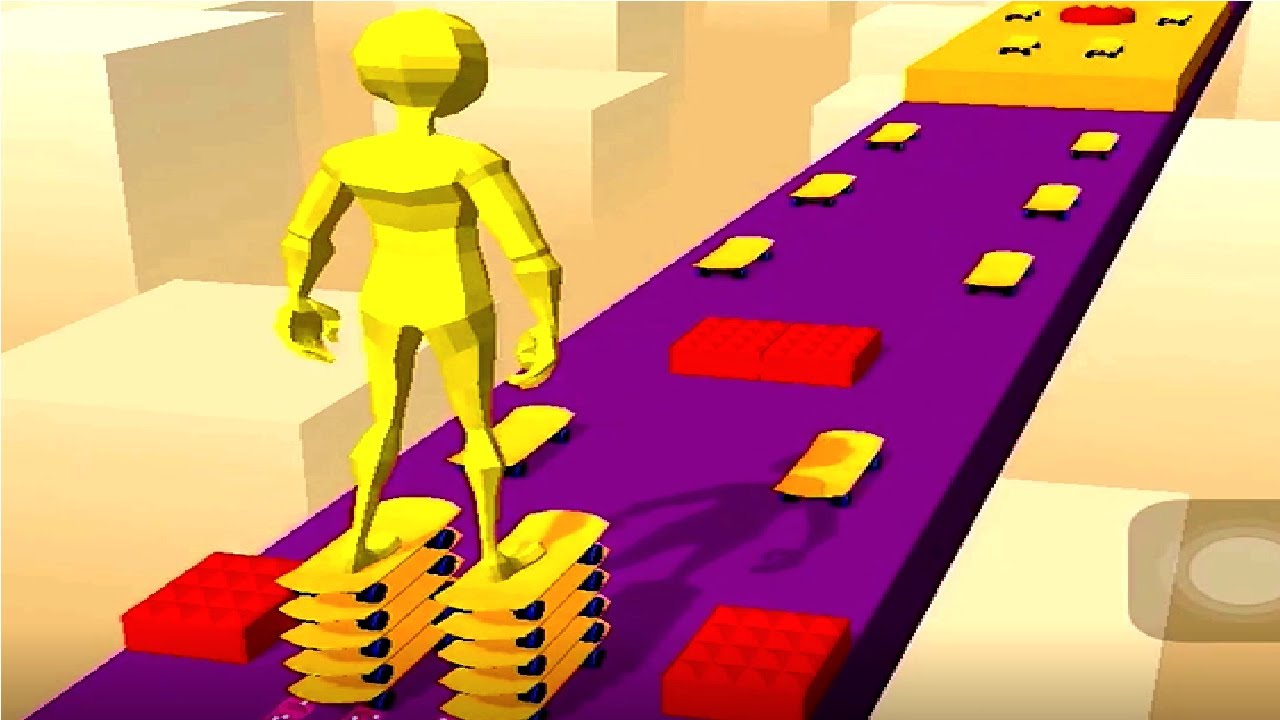 Skater Stacker 🚴 🚵 ⛸ 🎿 all levels | GamePlay Android and iOS