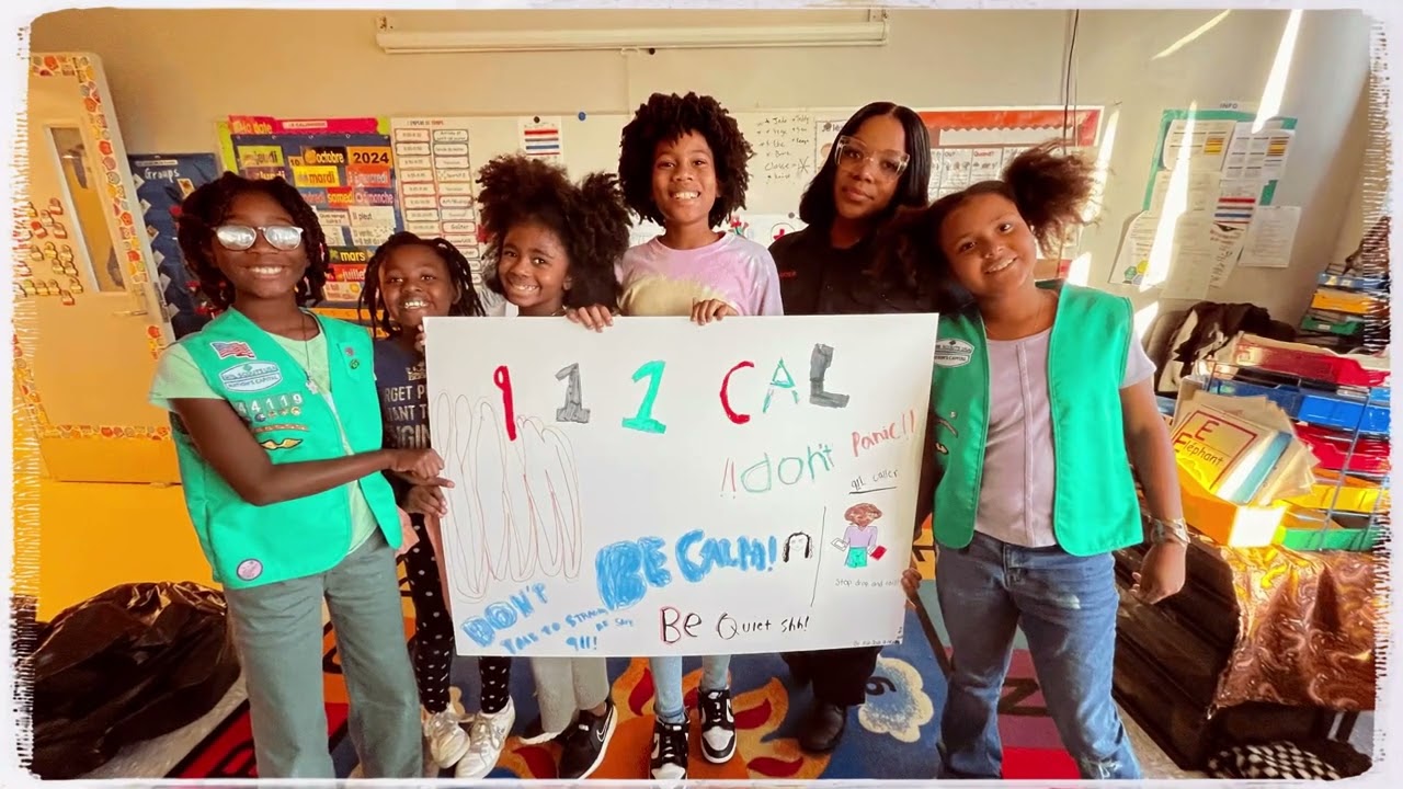 DC Fire and EMS helps the Girl Scouts with First Aid Badge