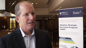 Tim Wasserman speaks about the Adaptive Strategic Execution Program (ASEP)