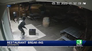 Surveillance video captures Sacramento brunch spot burglary