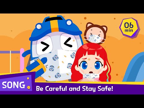 Special Compilation songs  | 6 <strong>mins</strong> | Be Careful and Stay Safe! | Robottrains Kids song