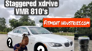 19” VMR 810’s rims from fitment industries. Staggered BMW XDRIVE!!!????? Review