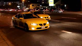 Twin Yellow GTO Burnout