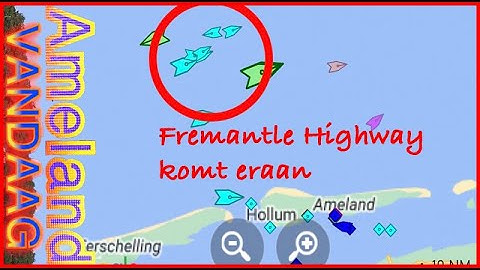 Fremantle Highway komt eraan | Brand op vrachtschip boven Ameland |