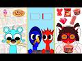 Sky x Jevin vs Raddy x Raddy ASMR MUKBANG Pizza x Energy intake x Red food EATING SOUND