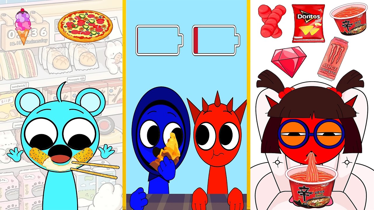 Sky x Jevin vs Raddy x Raddy ASMR MUKBANG Pizza x Energy intake x