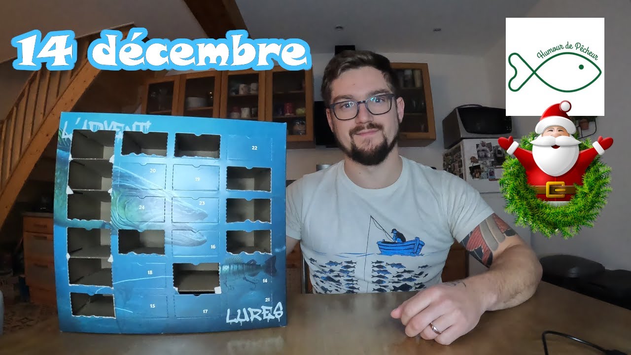Ouverture calendrier de l'avent de pêche. (14 décembre) - YouTube