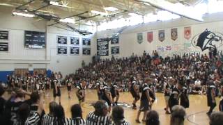 Football Players dance Homecoming 2013