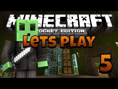 Let's Play Minecraft PE - Ep.5 : The House is Started! - YouTube