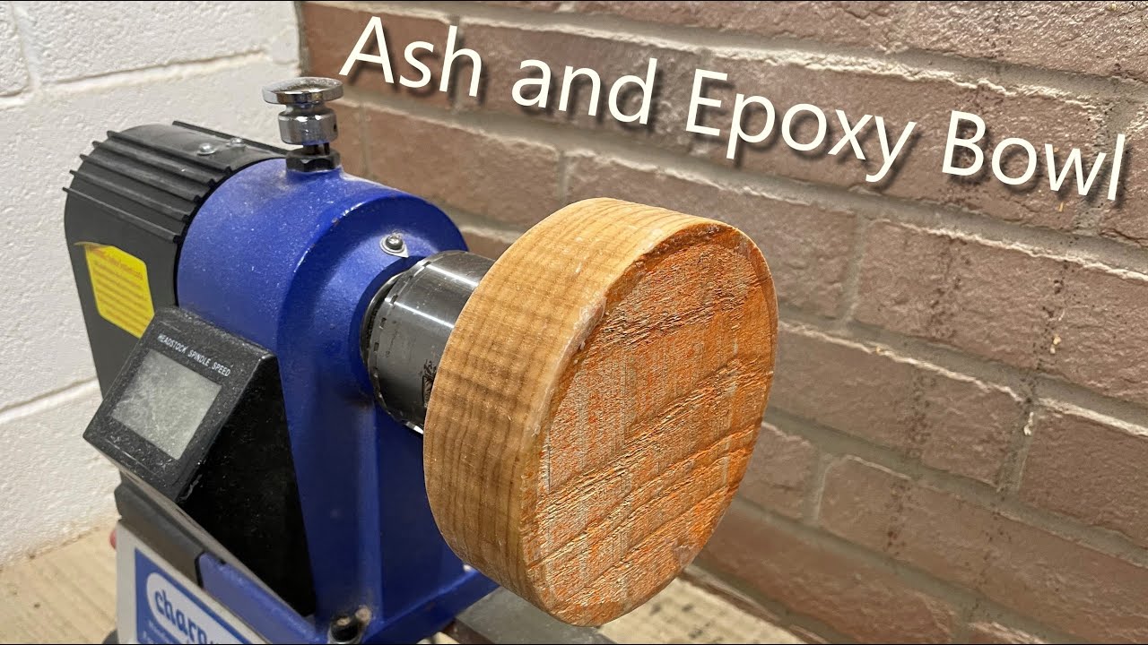 Woodturning Ash Bowl with Pearl Mica Inlay YouTube
