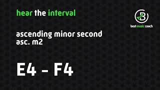 Hear the Interval: Ascending Minor Second E4 - F4