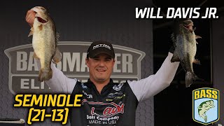 Will Davis Jr. leads Day 1 of Bassmaster Elite at Lake Seminole with 21 pounds, 13 ounces