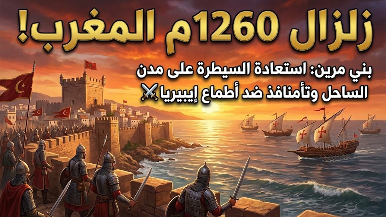 زلزال 1260م المغرب! بني مرين: استعادة السيطرة على مدن الساحل وتأمين المنافذ ضد أطماع إيبيريا ⚔️