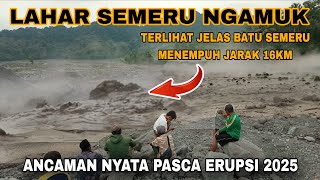Download Lagu VIDEO ASLI‼️DETIK² LAHAR SEMERU MENERJANG || MEMBAWA BATU BESAR² SEJAUH 16 KM 😱 MP3