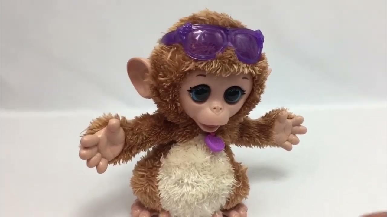 FurReal Friends Baby Cuddles My Giggly Monkey Pet YouTube