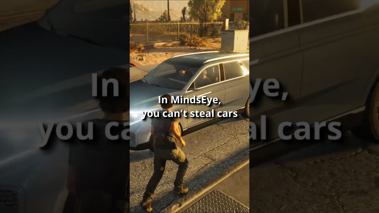 You CAN'T steal cars in MindsEye