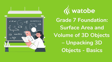 Grade 7 - Surface Area and Volume of 3D Objects Foundation (unpacking 3d objects - basics)